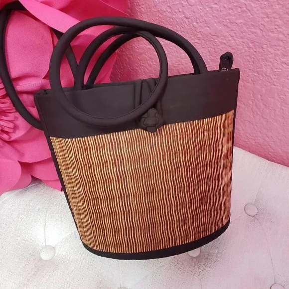 Baskets of Cambodia Rattan Purse - Picture 1 of 8